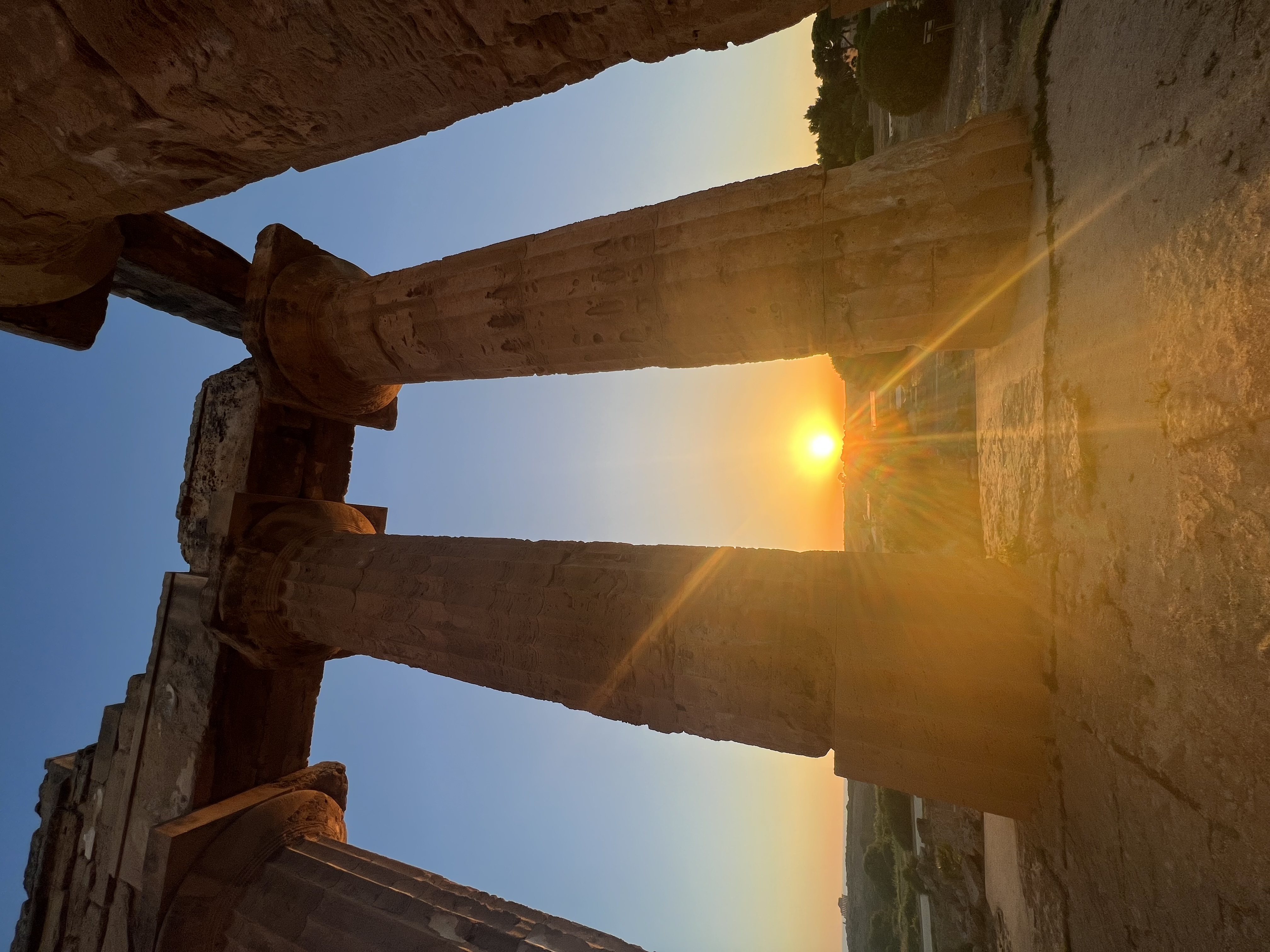 Sunset view of Parthenon