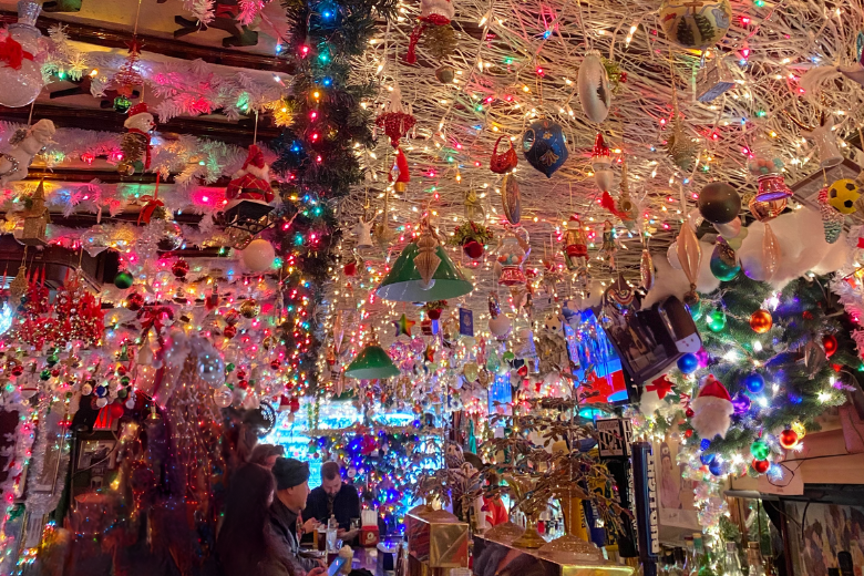 Paddy Maguire's Christmas decorations.