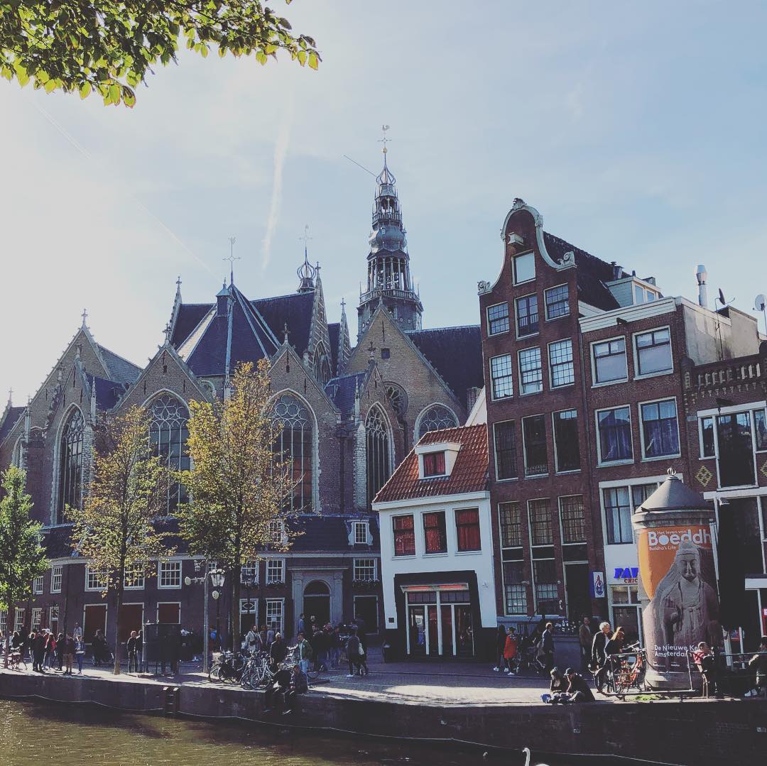 View of Oude Kerk Amsterdam