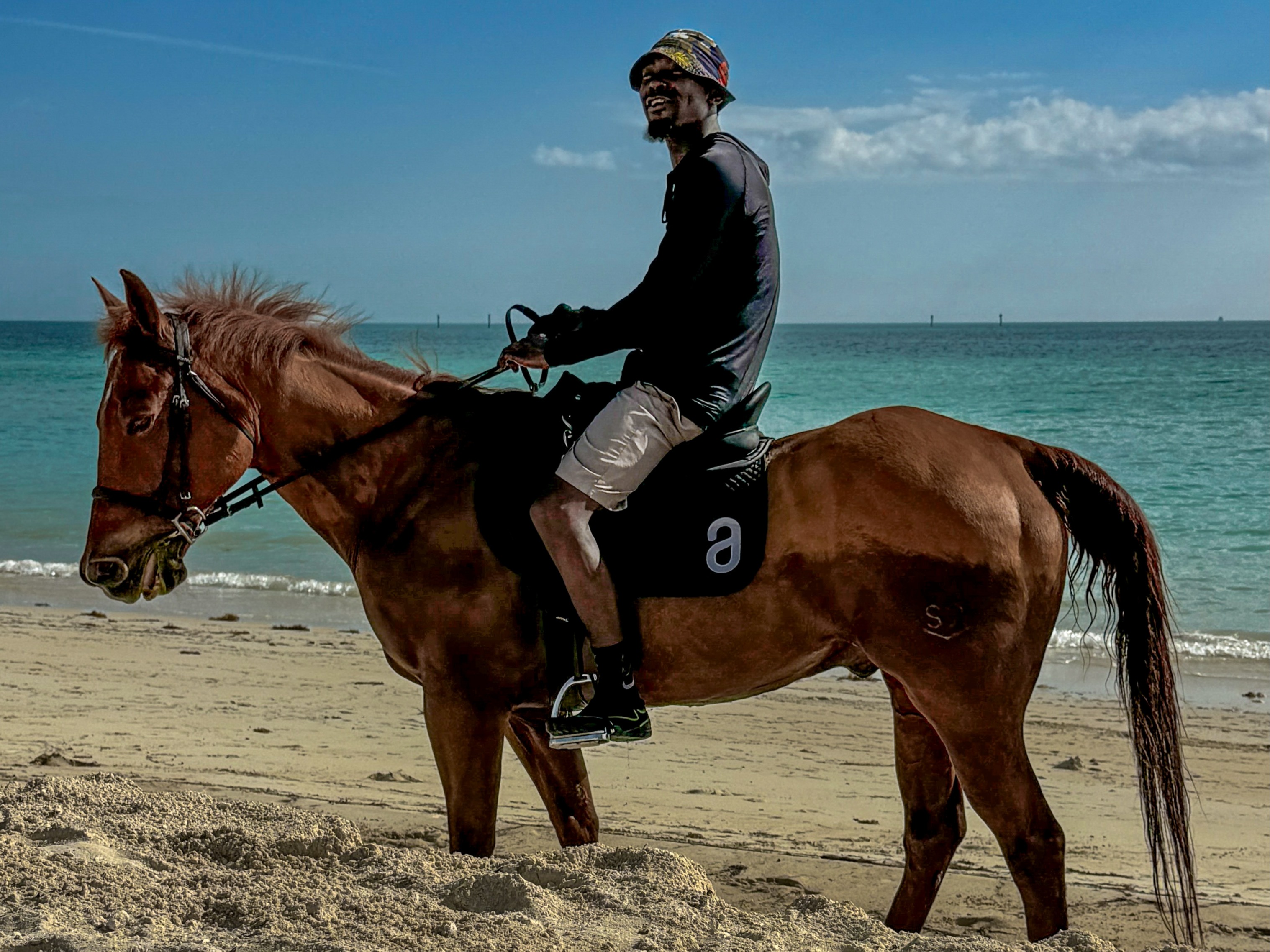 Horseriding on the beach at Albany Resort