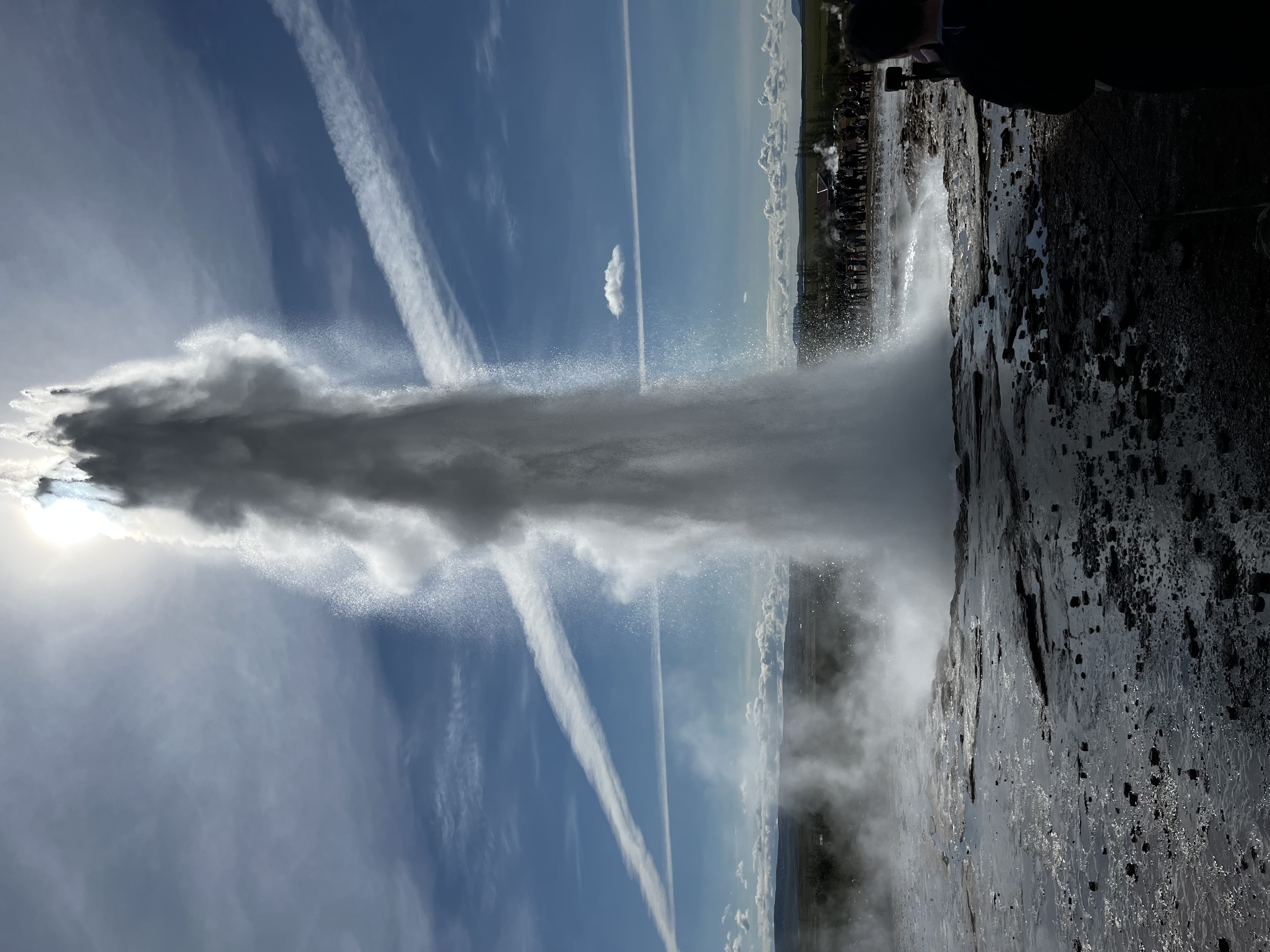 View of Strokkur Geyser Iceland