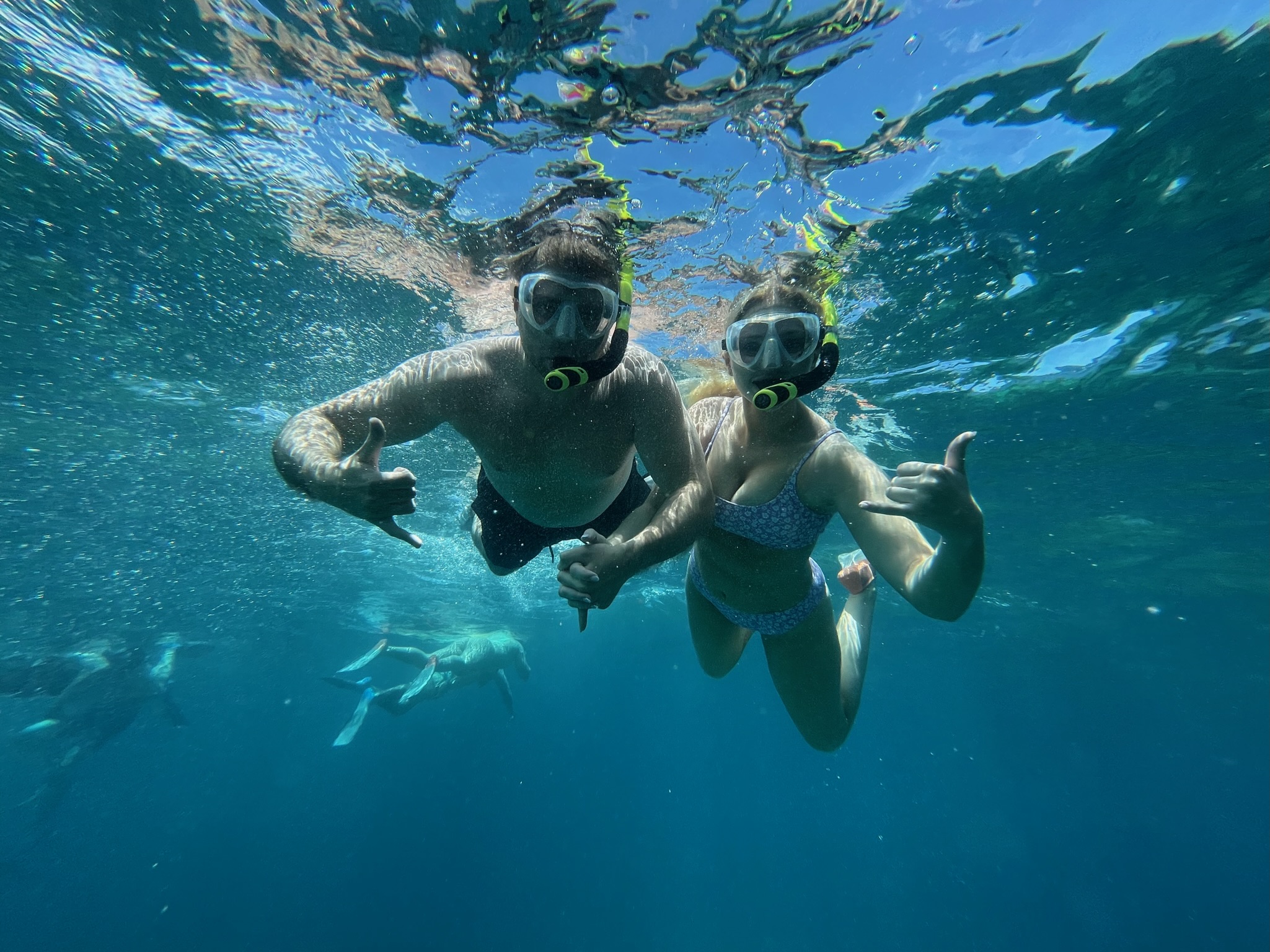 Underwater picture of Kerry snorkeling