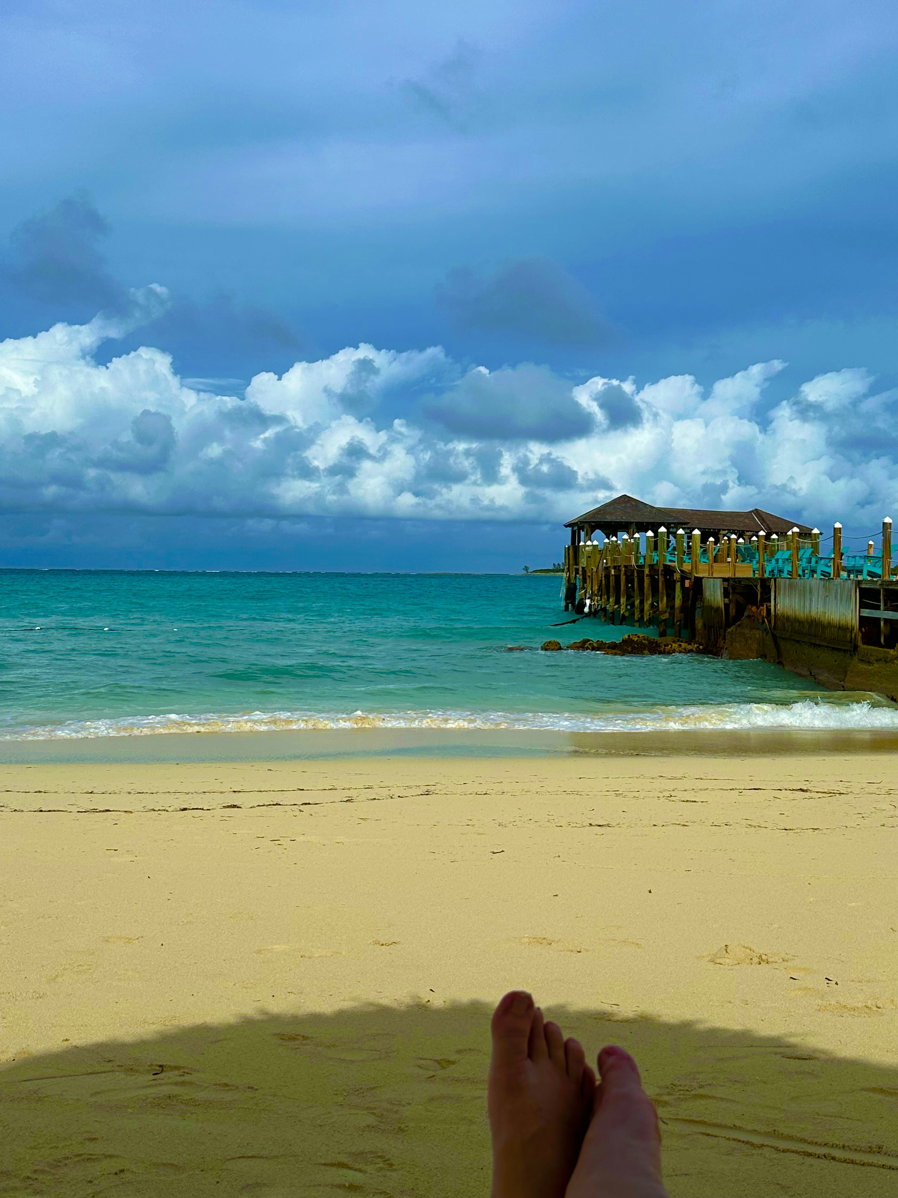 Relaxing at the beach