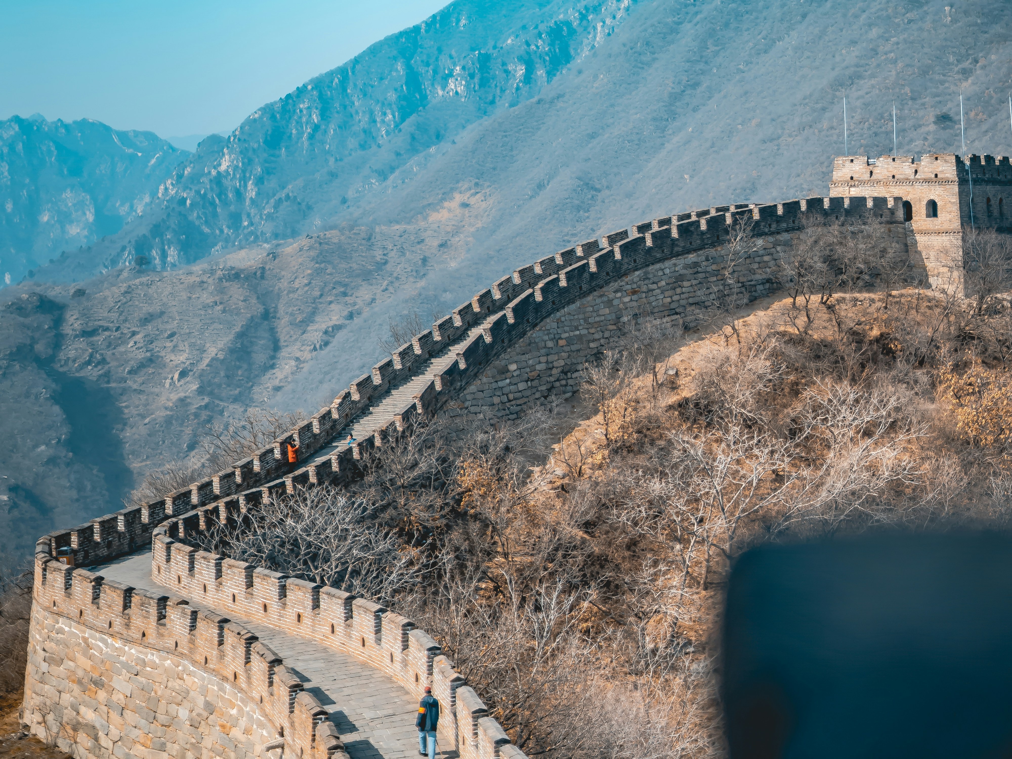 Great wall of China during the day time.