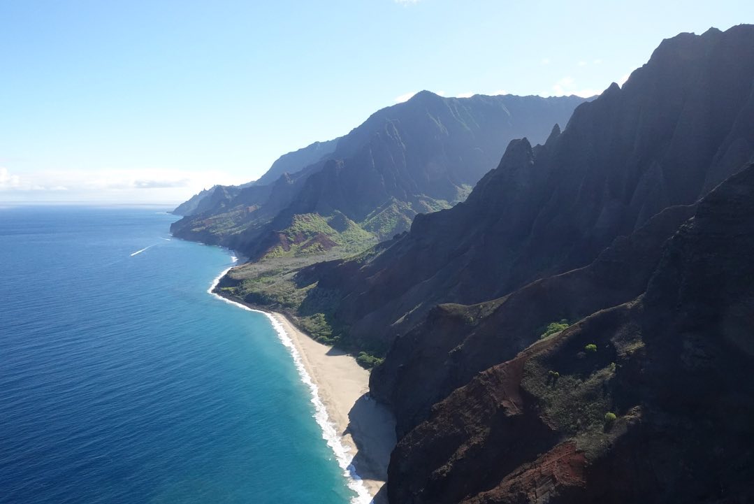 Beautiful view of the coast line