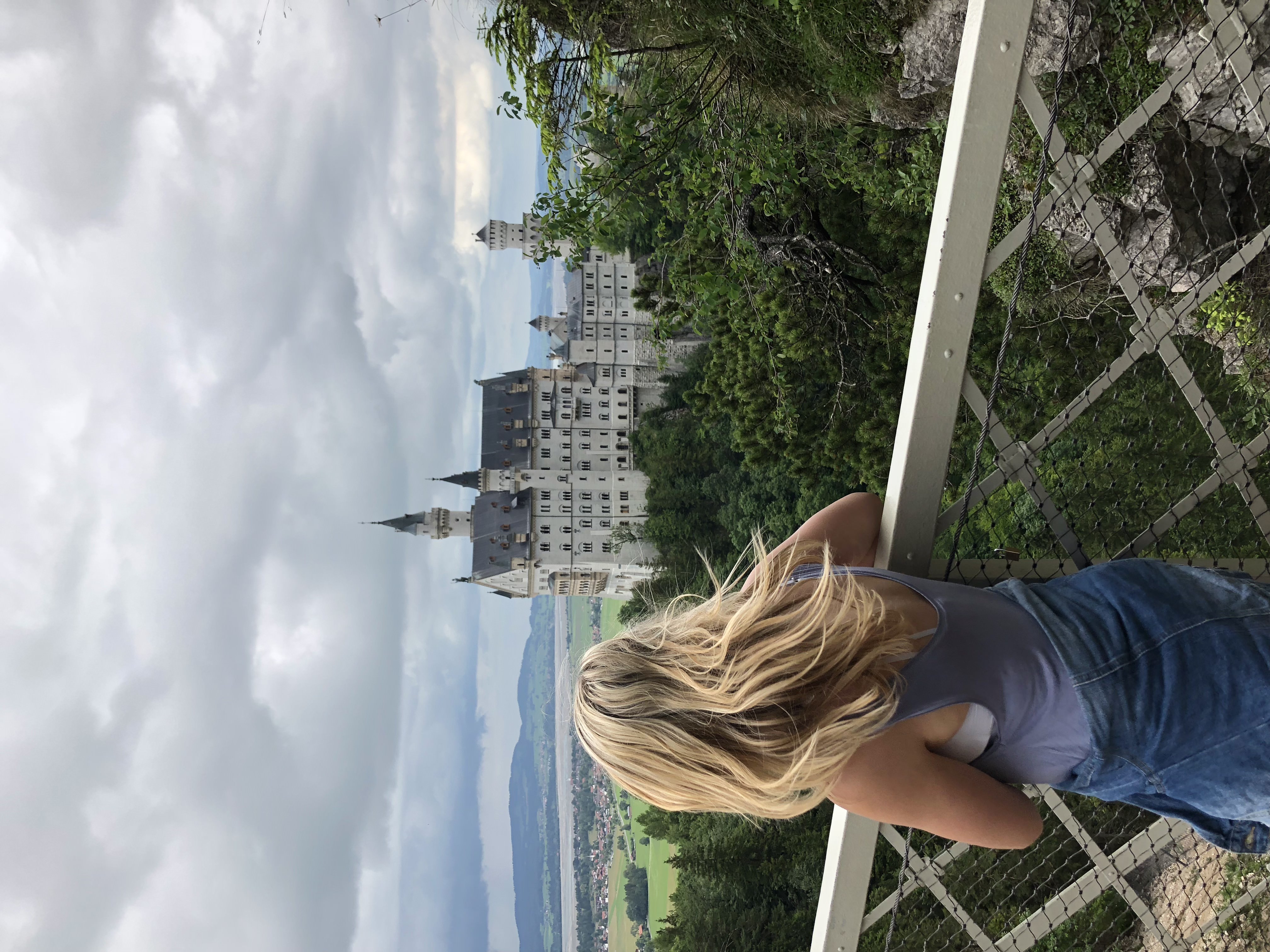 Looking at the Neuschwanstein Castle