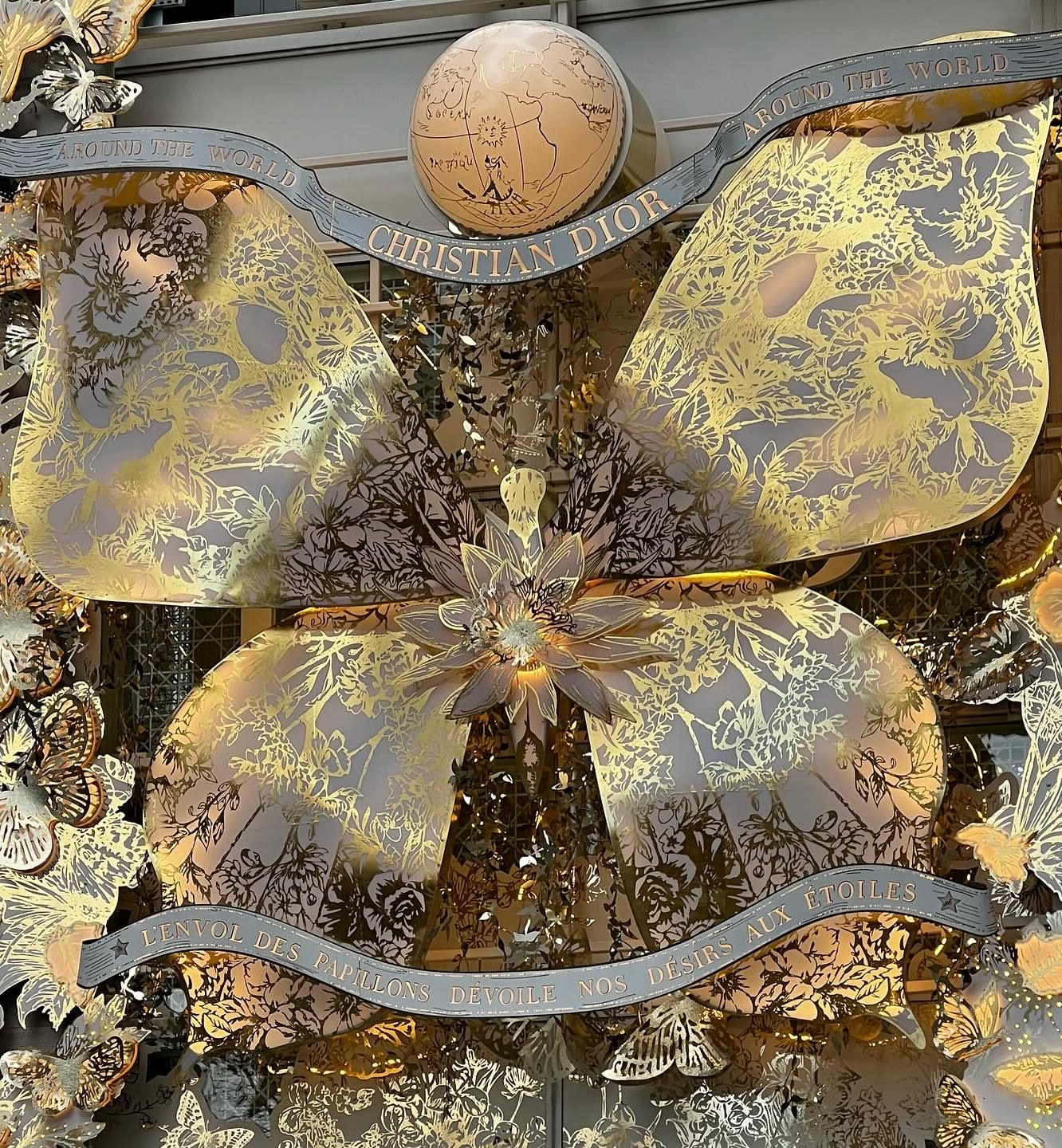Dior's holiday window at Saks