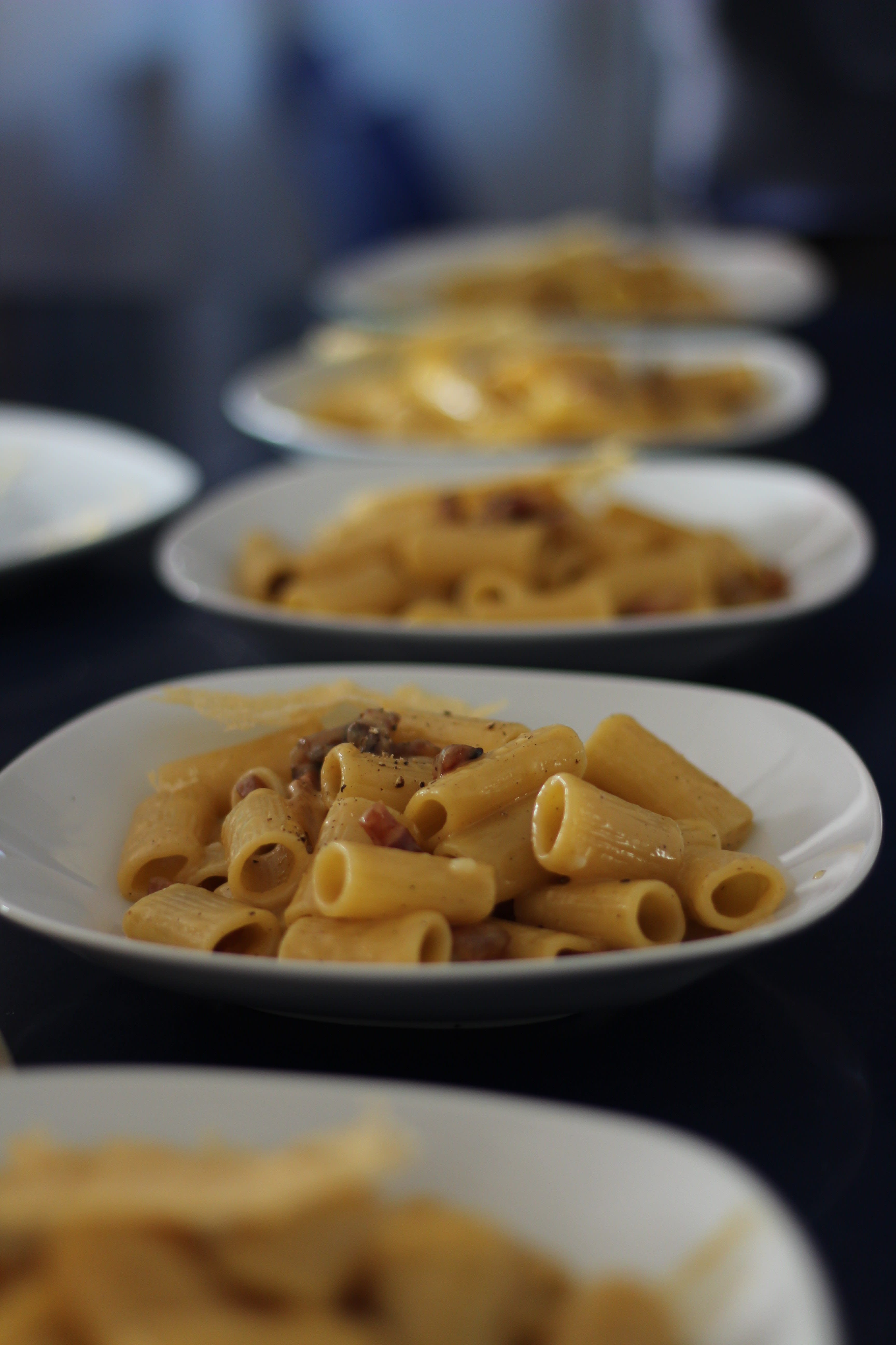 Plates of pasta in Rome.