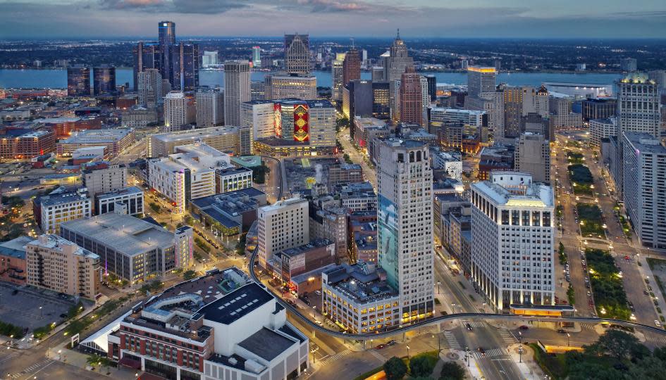 Picture of City buildings and lighting