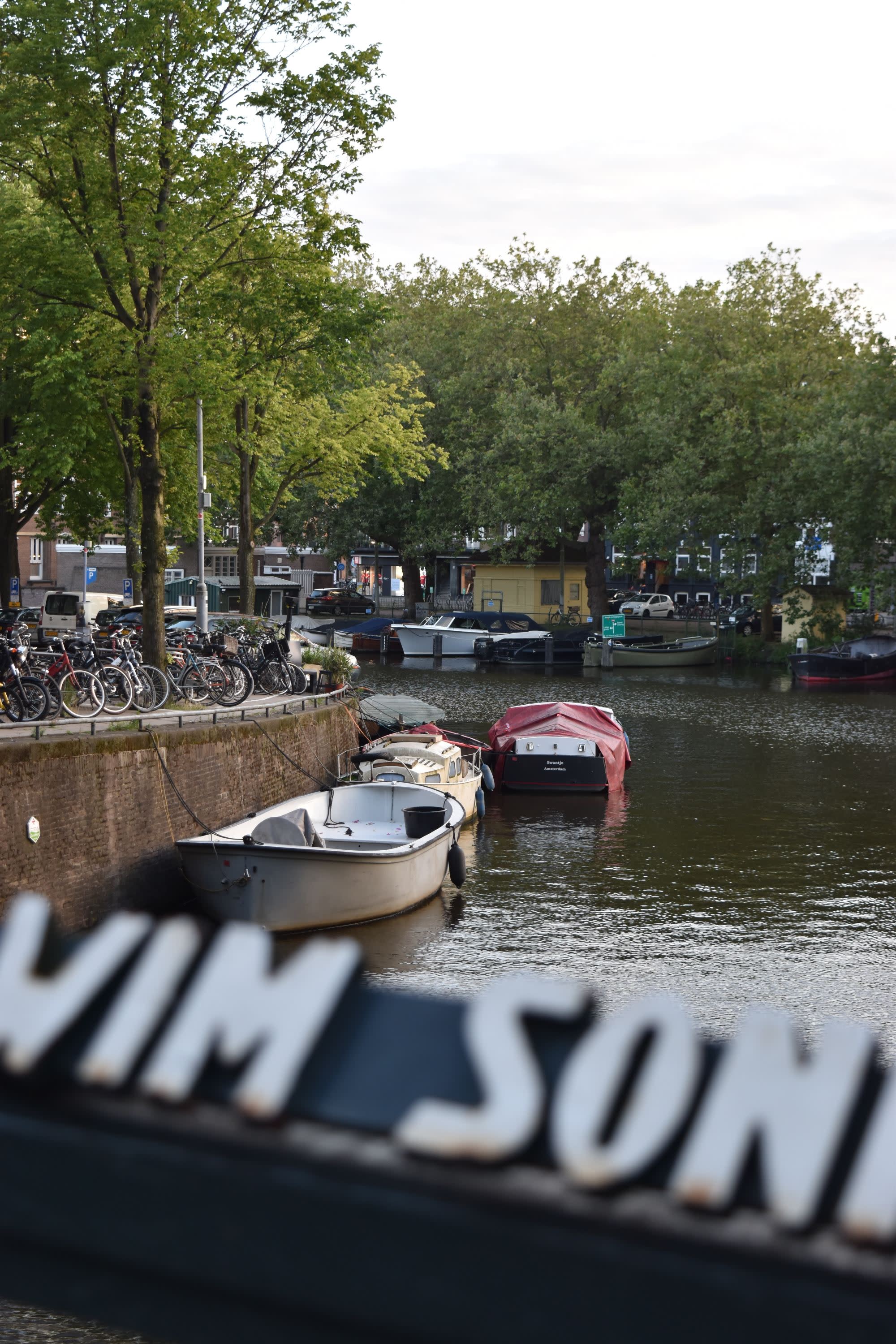 Boats in a canal.