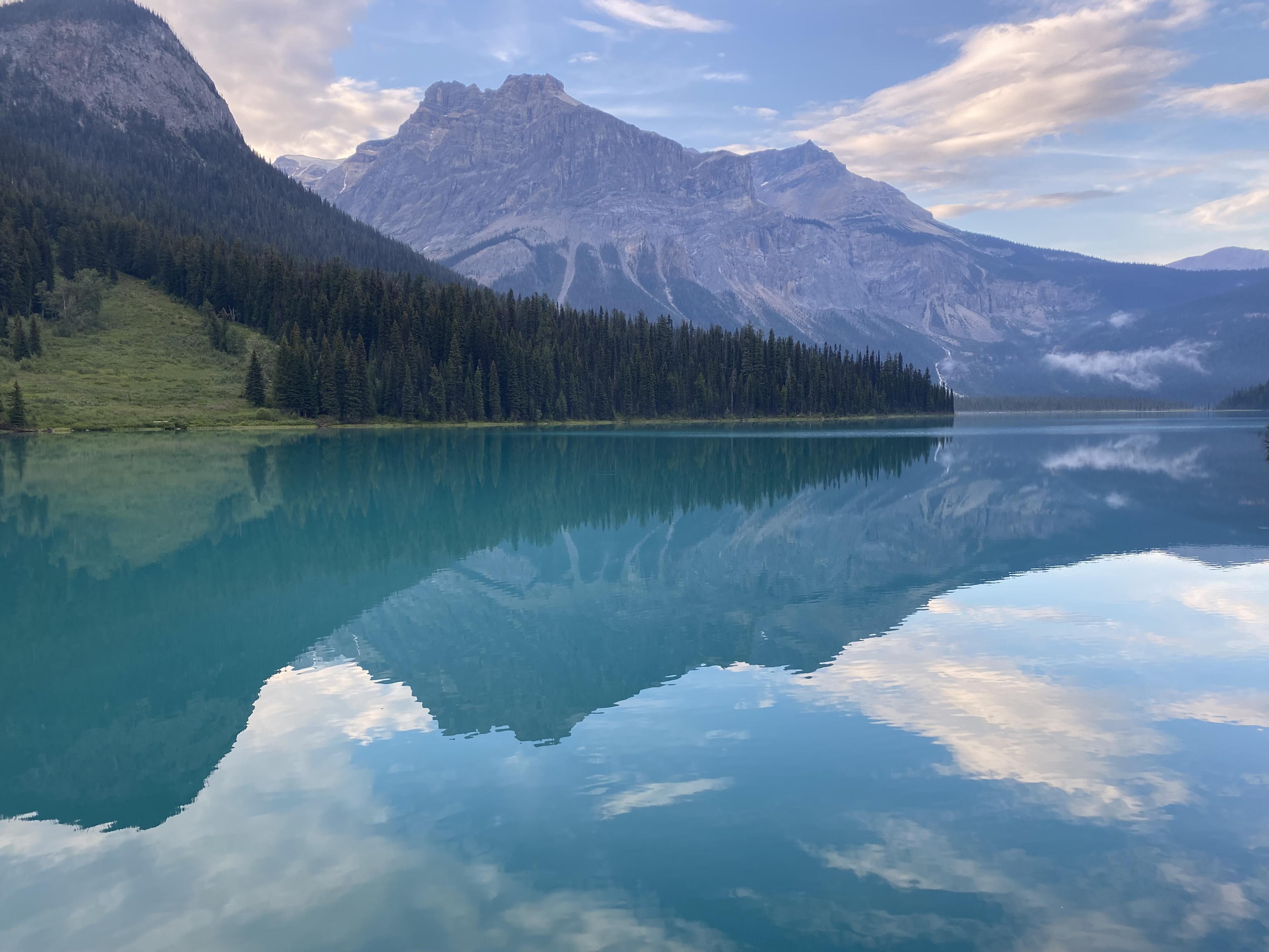 Beautiful Lake with Mountains view