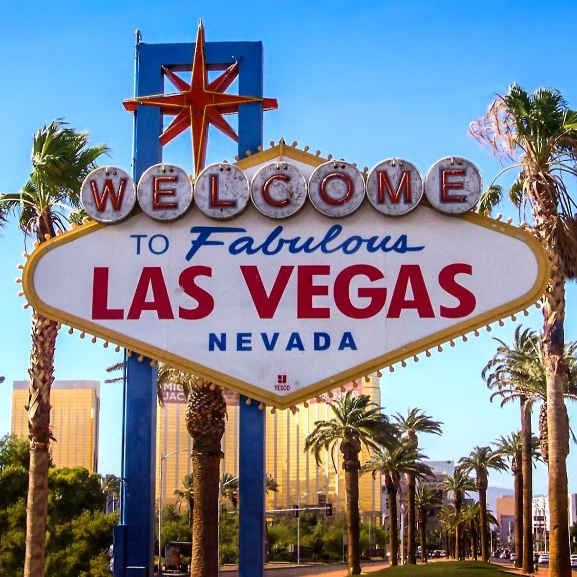 A board reading Welcome To Fabulous Las Vegas Nevada.