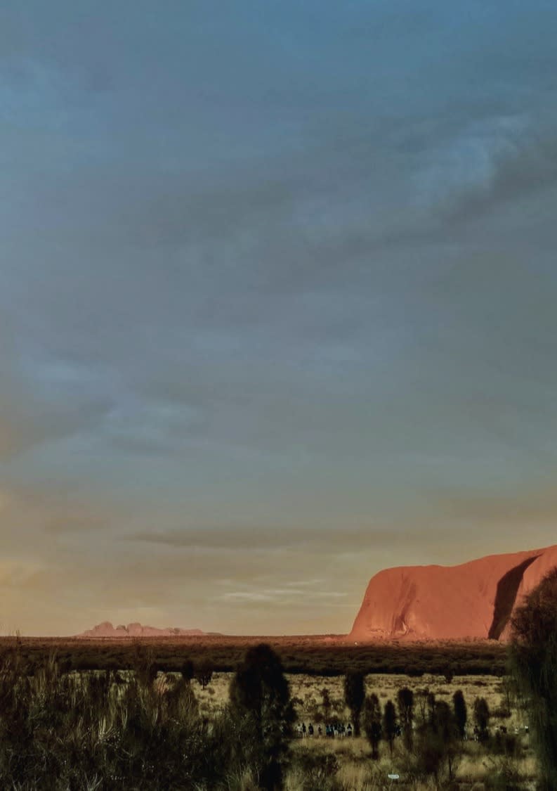 sunset over desert