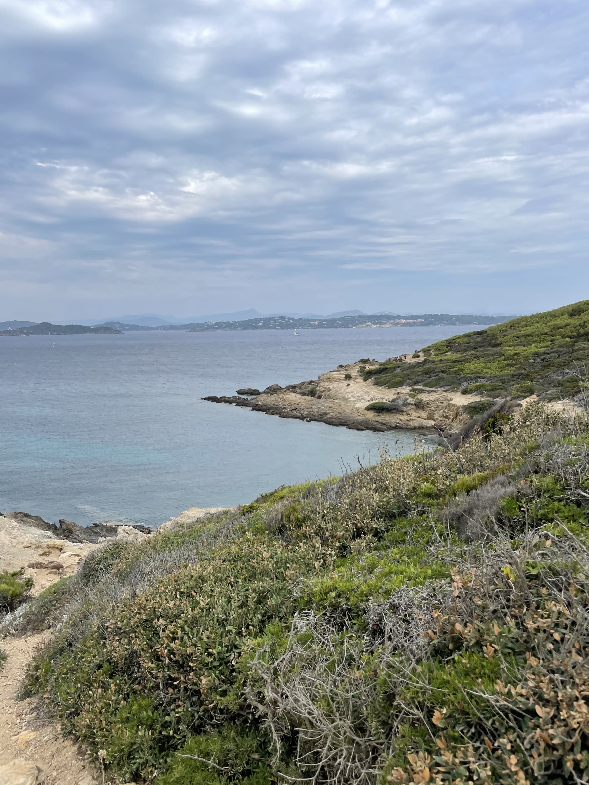 An aerial view of the cliff near the water during daytime.