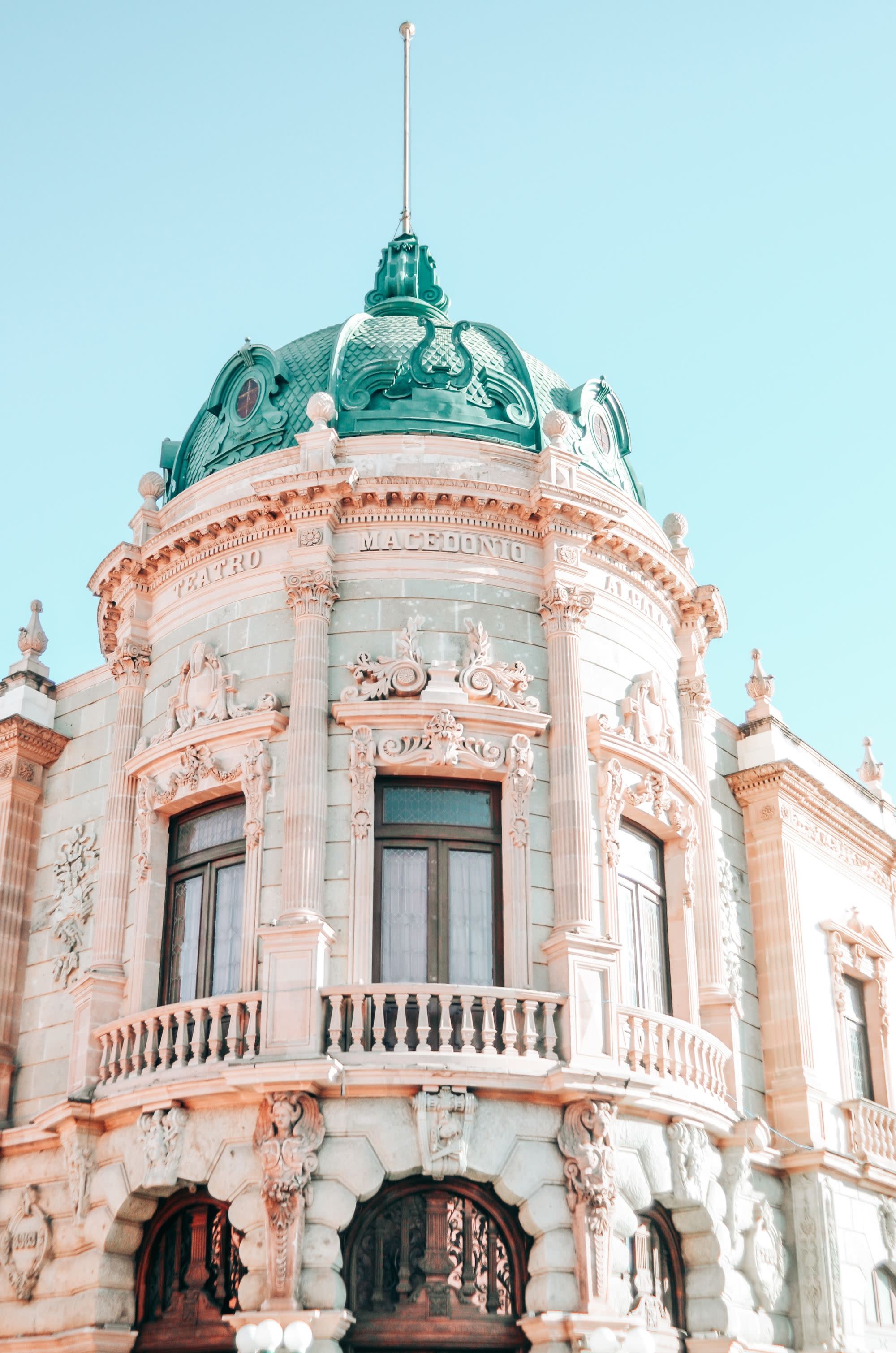 This beautiful building is in the center of Oaxaca city.