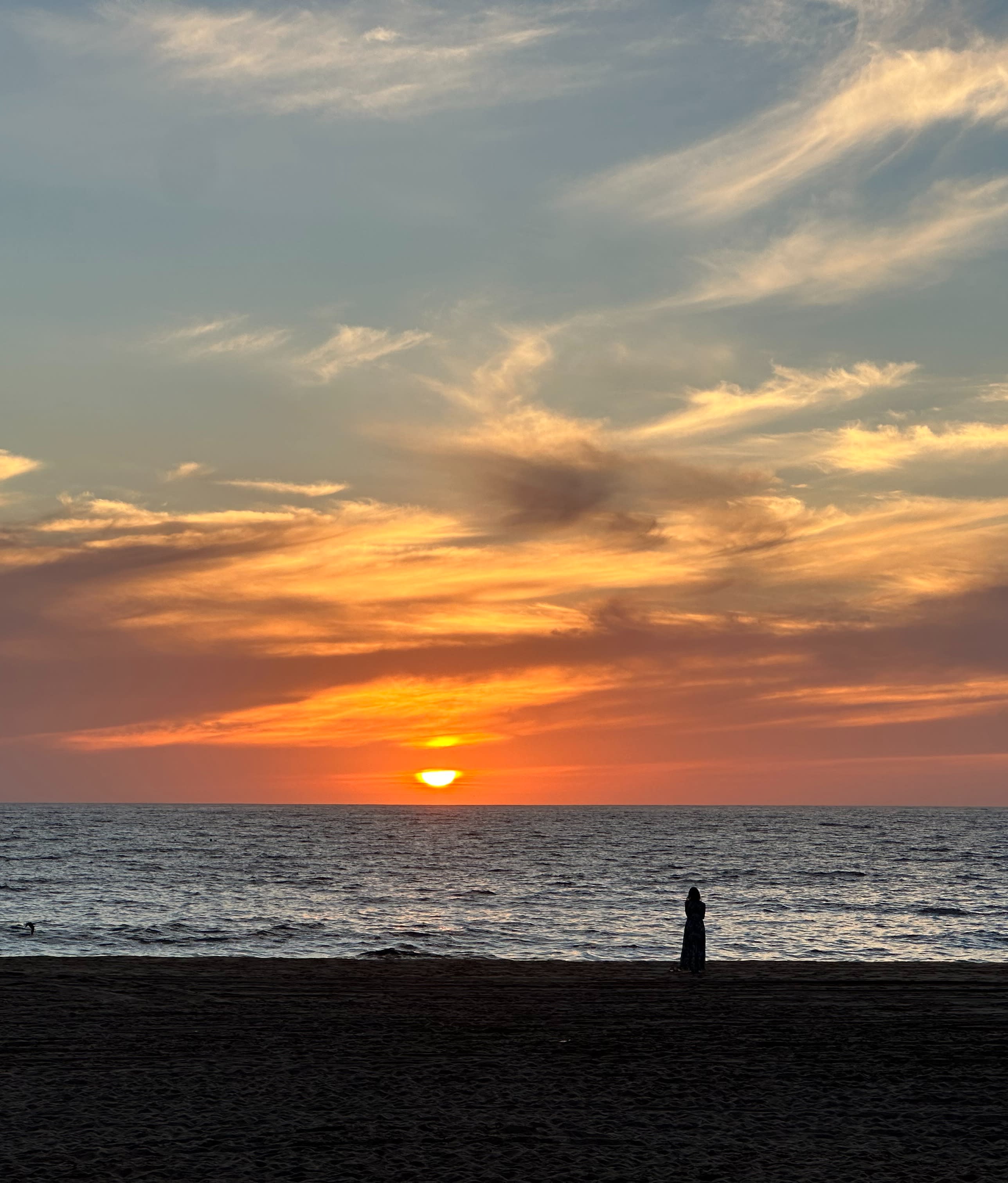 Sunset on the beach
