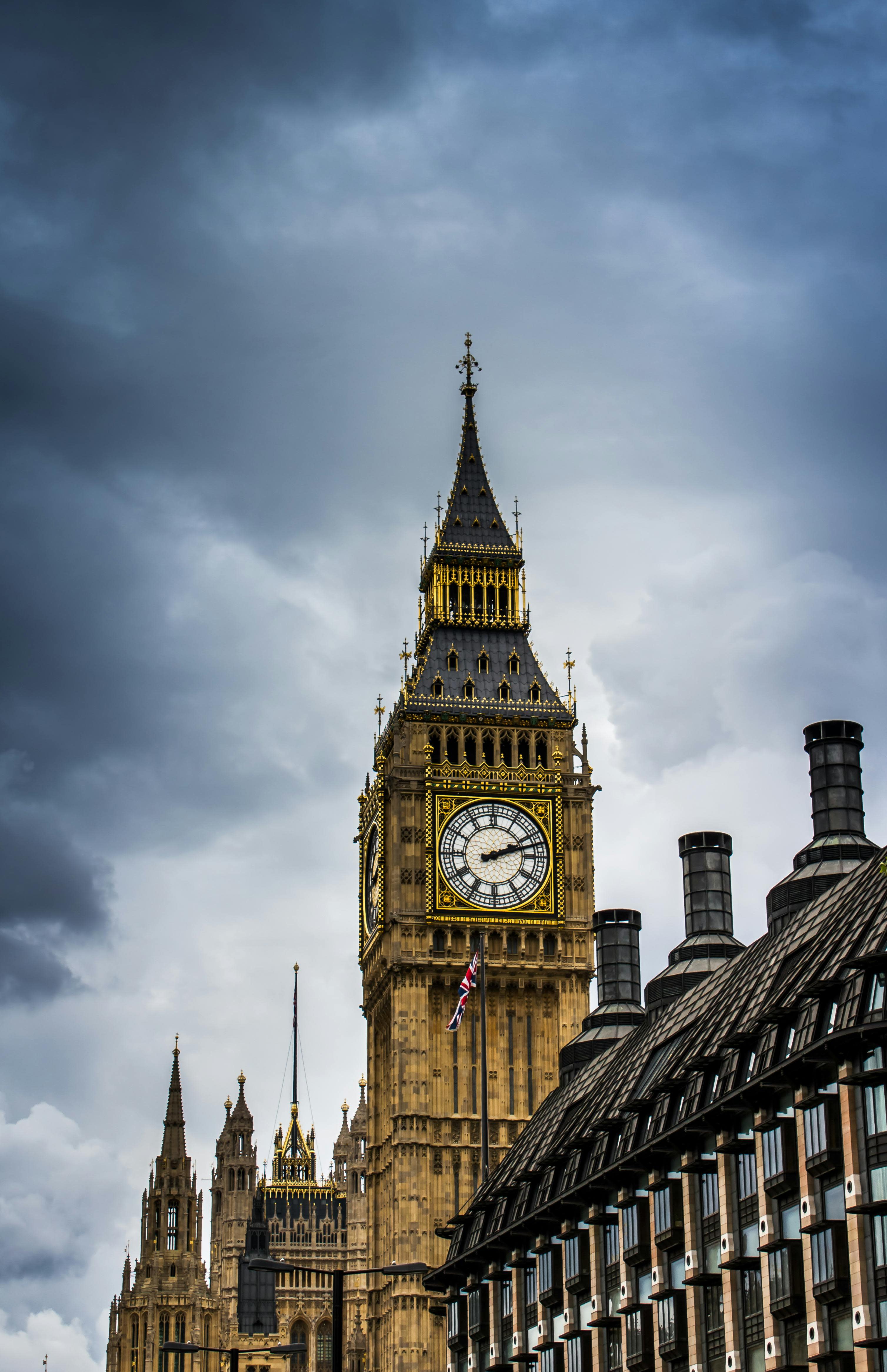 the clock in Tower City of London