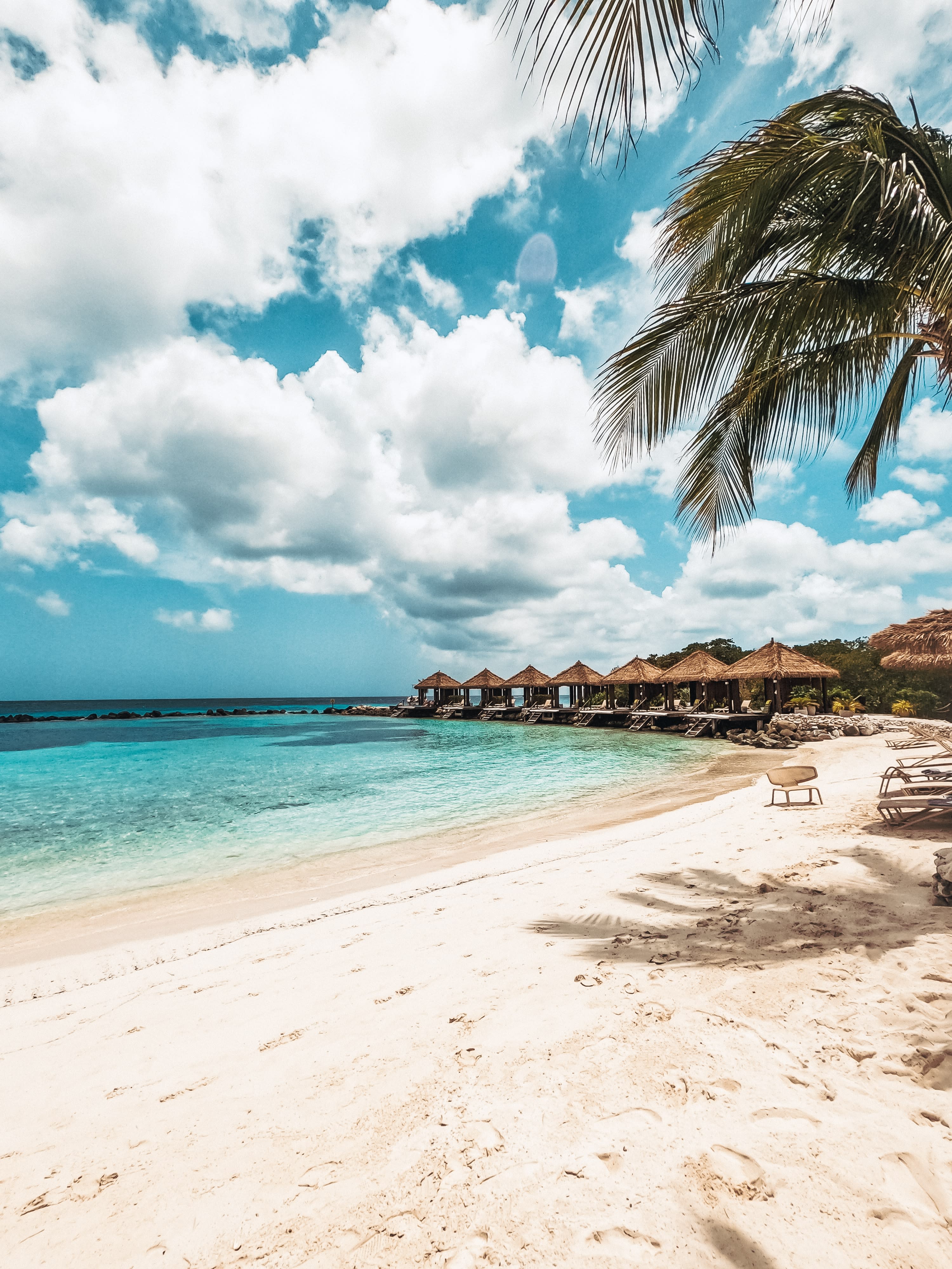 Sandy beach next to body of water during daytime