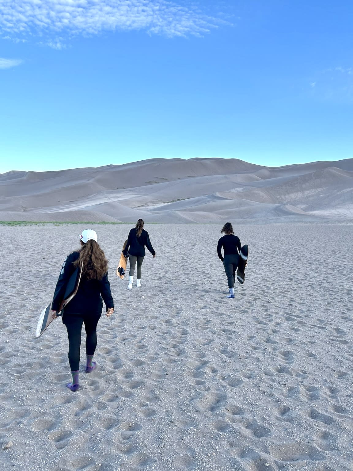 Sand Sledding at Great Sand Dunes National Park
